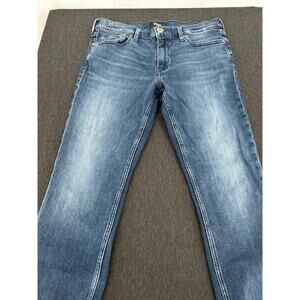 PAIGE Lennox Slim Fit Jeans Men's 33 Medium Blue Faded Stretch Denim